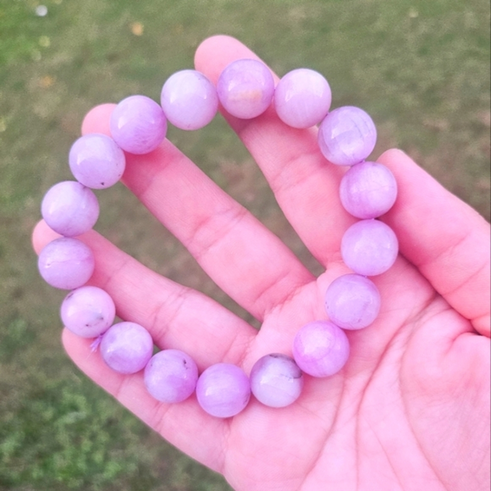 12mm kunzite bracelet